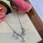 Lustrous Pearl Drop Strand Necklace