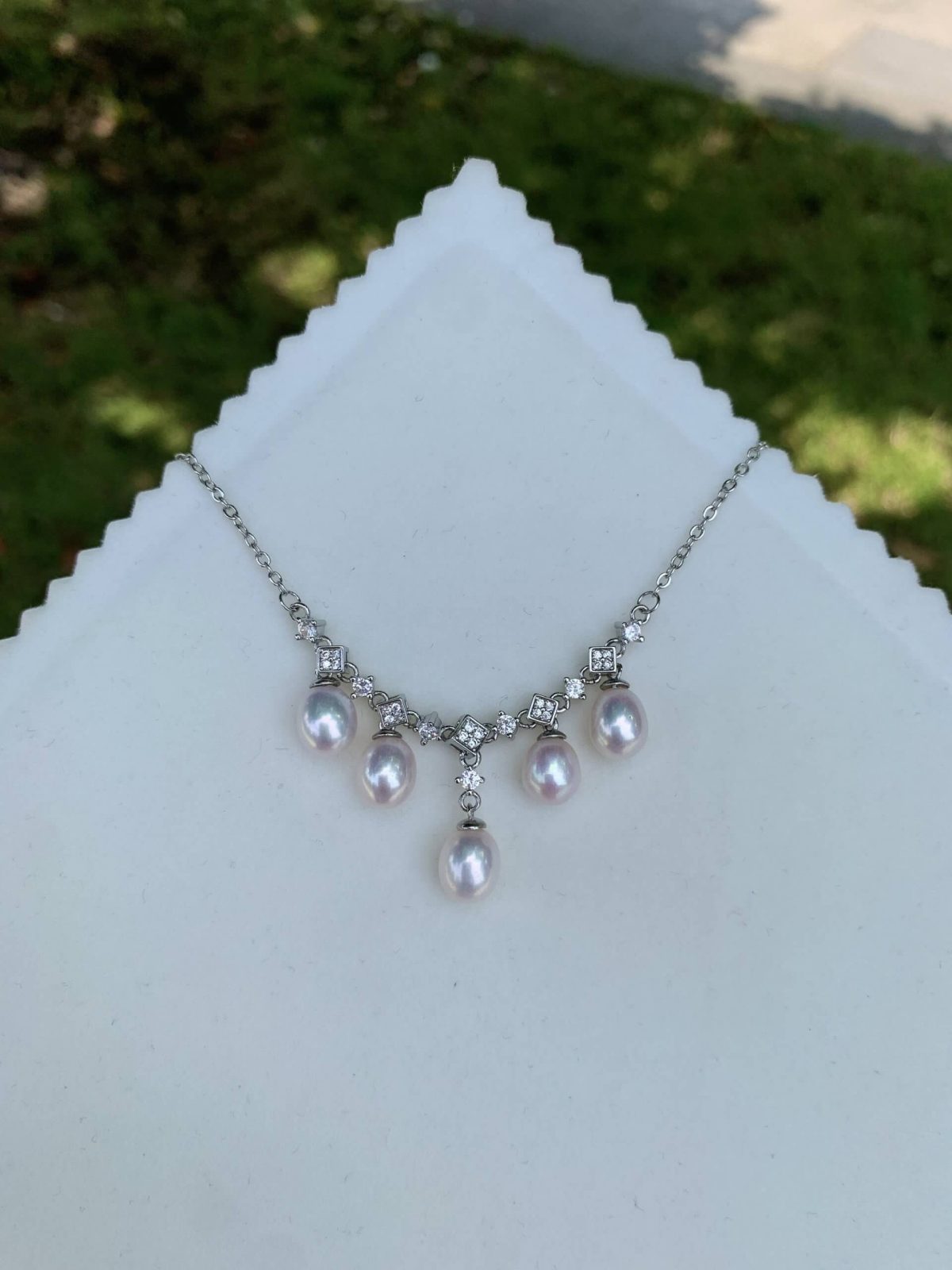 Lustrous Pearl Drop Strand Necklace