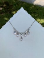 Lustrous Pearl Drop Strand Necklace