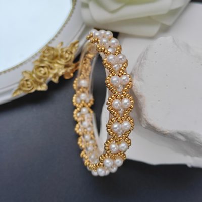 2025 Pearl Sweetheart Bracelet – Handmade with natural pearls, Miyuki beads and alloy accessories