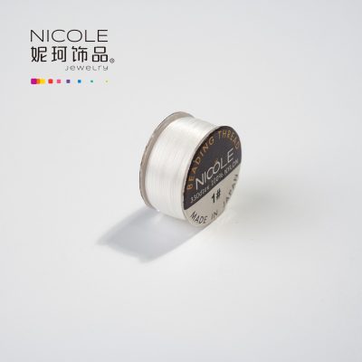 White Nicole Beading Thread – 100% Nylon Jewelry Cord, Made in Japan | Weavepop