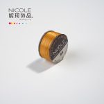 Coffee Gold Nicole Beading Thread – Durable Nylon Cord for Handcrafted Jewelry | Weavepop