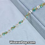 daisy flower bead bracelet kit B001 – seed bead design