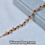 colorful flower bead bracelet kit B019 – MIYUKI seed bead design