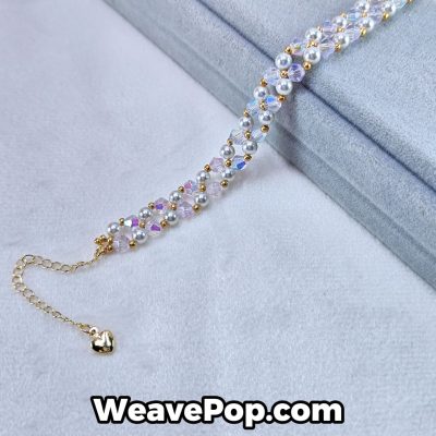 B002 crystal pearl diamond bead bracelet kit main image