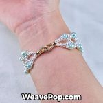 Swarovski pearl lattice bracelet – beginner bead bracelet kit B036