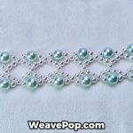 close-up pearl lattice bead bracelet – B036 Swarovski pearl kit