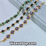 gold pearl bead bracelet kit B043 – flat lay display