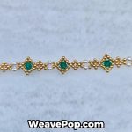 Close-up of B045 bracelet showing Diamond Beads and Swarovski Pearls