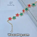 Bead Bracelet Kit B051 Holly Star five-point star bracelet with k9 crystal beads