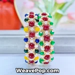 Detail view of the Red–Yellow Multicolor bead combination in kit B050