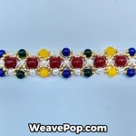 Detail view of the Red–Yellow Multicolor bead combination in kit B050
