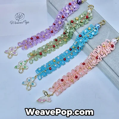 bead bracelet kit B052 with pearls and seed beads