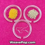 E004 earring making kit materials – Miyuki seed beads and earring findings
