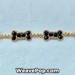 bone link beaded bracelet detail showing flat beads and Miyuki seed beads