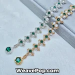 Gold and silver pearl bicone bead bracelet kit – B068