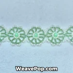 flower seed bead bracelet detail