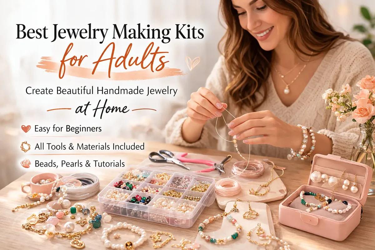 best jewelry making kits for adults with beads tools and DIY bracelet materials