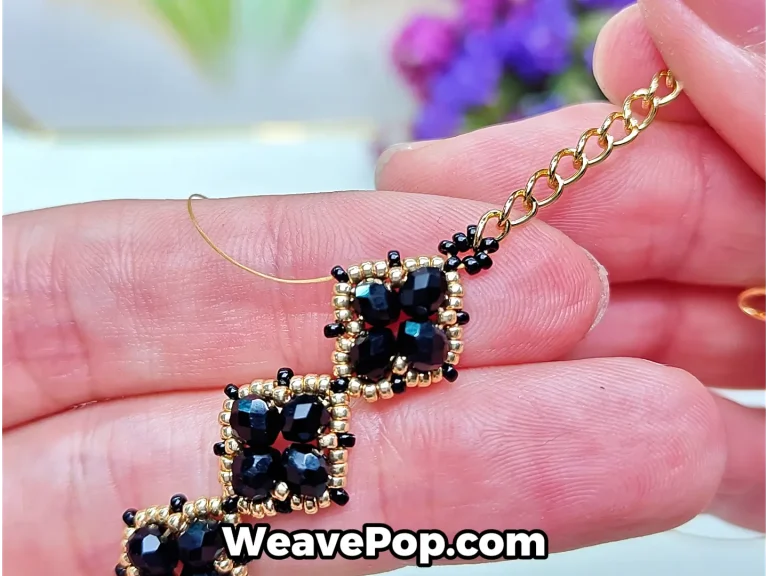 flower bead bracelet tutorial step 16 finishing the bracelet by tying a secure knot