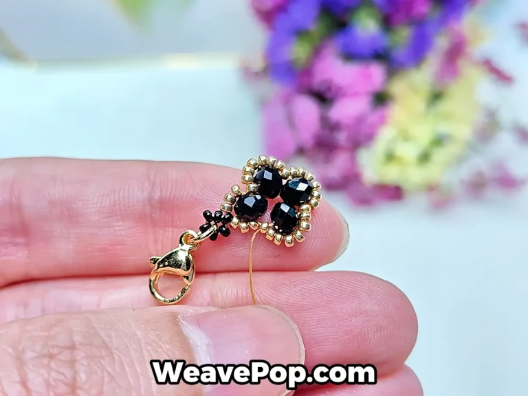 flower bead bracelet tutorial step 7 repeating the steps to complete the remaining sets and form the flower edge