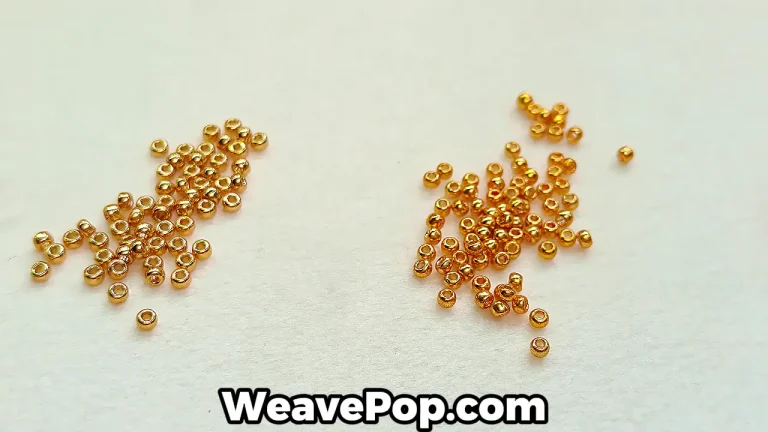 Comparison of Miyuki seed beads and regular glass beads
